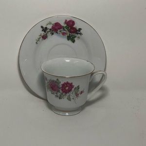 Smith Floral Shop Teacup and Plate